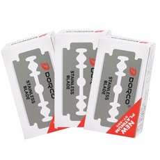 도루코 안전면도기 양날 면도날, 3개