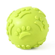 狗狗磨牙發聲腳印球, 綠色, 1個