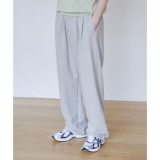 키뮤어 KIIMUIR 헤비웨이트 투턱 스트링 스웨트팬츠_그레이 181772