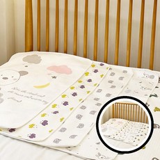 방수요 유아 방수패드 베이비 소형중형 헛 방수팬티 아기 방수시트 방수매트 TLj06008 z18+500mp, M사이즈 (곰돌이)