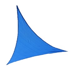 썬키다 옥상 방수 삼각 그늘막 차광막 썬쉐이드 옥상 천막, 5m삼각, HDPE 메쉬 코발트블루