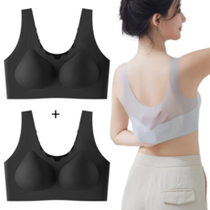 BDYP 노후크 메쉬핏 패드 일체형 심리스 브라 2P