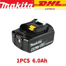 마키타 DJV182Z 무선 18V 리튬 배터리 충전식 전기 직소 커브쏘 목공 절단 다기능 톱, 04 1PCS 6.0Ah
