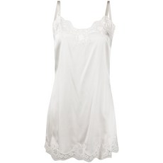 돌체앤가바나 레이스 디테일 새틴 슬립 드레스