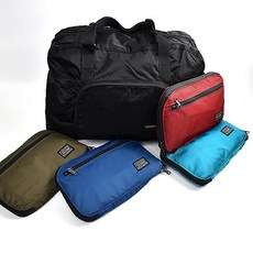 YESON尼龍折疊旅行袋NZB103，輕便耐用大容量旅行收納包，多功能折疊購物袋, 湖水綠, 1個