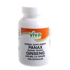 viva vitamins 人蔘膠囊 640mg, 100 件, 1個