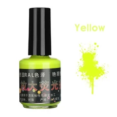 DIY 낚시 도구 액세서리 시각적 찌 표시기 형광 페인트 꼬리 페인팅, Yellow, 08 Yellow