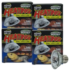 노모이펫 ND-10 파충류&수생거북이 히팅스팟 할로겐램프 UVB 3.0 S 25W, 4개