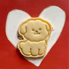 해피멍 쿠키커터 강아지 동물 애견 쿠키 간식 만들기, 1개