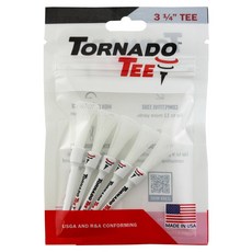 TORNADO TEE 高爾夫球釘 5入, 1個, 白色