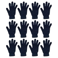 Yacht & Smith 남성 및 여성용 겨울 장갑 12팩 따뜻한 내한성 벌크 팩 성인용 블랙 12쌍 308377, Yacht & Smith 남성 및 여성용 겨울 장갑 1