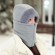추운 날씨 방풍 스키 바이저 겨울 통기성 보온 페이스 넥 워머 스카프 헬멧 후드 사이클링, 2. Light grey