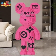 주토피아 주디 닉 50cm 세트 상품 나노블럭 조립 블록, 1개, 68cm 핑크 퍼플 바이올런트 조립