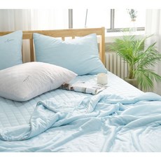 레오나 아이스셀 뉴오싹 냉감이불 여름 차렵이불 차가운 시원한 냉장고 쿨링 이불, 블루