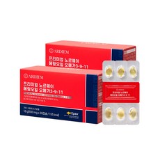 아르디엠 프리미엄 노르웨이 헤링오일 오메가 3-9-11 18g, 2박스, 30캡슐