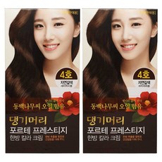 댕기머리 포르테 프레스티지 한방칼라크림 2개, 자연갈색(4호), 1개