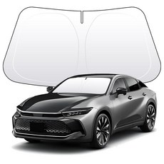 토요타 캠리 XV80 2024-현재와 호환되는 두꺼운 2중 전면 앞유리 햇빛 가리개 접이식 맞춤형 핏 가리개 블록 99% 열 자동차 내부를 시원하게 유지Camry 2024-