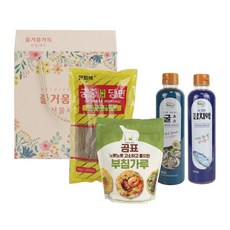 즐거움가득 4종 추석명절실속선물세트 (당면 부침가루 참치액 굴소스), 1개, 1.9kg