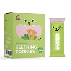 CHOKO 俏菓 熊熊酥餅 寶寶磨牙餅乾 獨立包裝 7個月以上適用, 1個, 蔬菜磨牙餅 / 3289