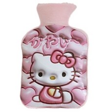 StarR 카와이 헬로 캣 캐릭터 보온 물주머니 핑크 1ML, 1개