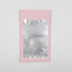 어린이집 구디백 고급 포장용 핑크 반투명 컬러 지퍼백(12cm X 20cm) 대량 주문 단체 유치원 초등 생일 답례품 돌잔치