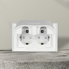 전기 콘센트 커버 덮개형 가로 타입 화이트 AJBATH 1EA