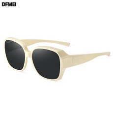 DFMEI 新款女士近視套鏡太陽鏡大框近視防曬偏光鏡開車墨鏡女潮