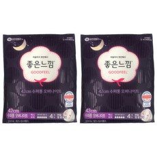 좋은느낌 수퍼롱 오버나이트 42cm 4입 x 4팩, 4개입, 4개