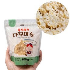 국산 다진마늘 지퍼백 포장, 1개, 200g