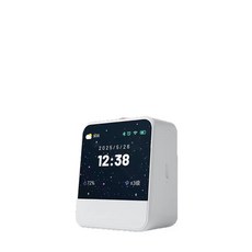 M3 AI智能鬧鐘音響 高清屏顯語音互動藍牙WIFI音箱, 1個, M3小方糖高清屏顯大模型智能音箱-白色