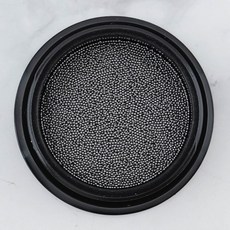 네일 메탈 원형 볼참 0.4mm 대용량 미니 초소형 참스톤, 블랙, 1개
