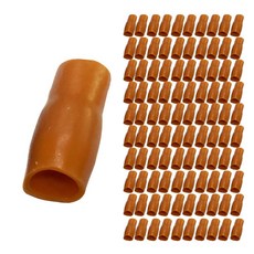 JG산전 (정품) 국산 터미널 보호캡 고무캡 고무 2.5SQ 황색 (브라운) 100개, 1묶음