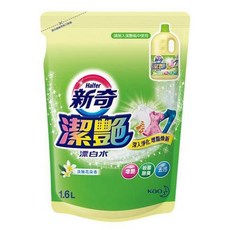 新奇 潔豔新型漂白水 (淡雅花朵香/沁雅薔薇香) 2L瓶裝/1.6L補充包, 1個, 淡雅花朵香1.6L補充包