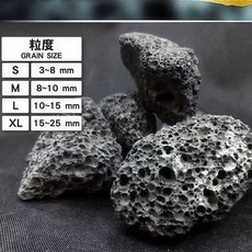 印尼火山岩1kg 魔石 蘇石 高品質中性多孔隙火山岩 適合蘇蝦中性底床 蘇拉威西石, 1個, XL：15.0-25.0mm,1kg, N/A