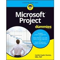 (영문도서) Microsoft Project for Dummies Paperback, English, 9781119858621