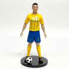메시 호날두 홀란드 액션 피규어 인형 장식 성인 스탠딩 수집품 축구스타 선물, 19. 옐로우 저지 호날두 스타