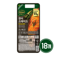 CJ 비비고 연어 스테이크, 60g, 18개