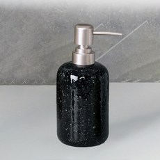 EGMI 가정용 호텔식 고급 스톤 글로시 디스펜서 3종 컬러, 1개, 미드나잇 블랙