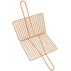 양면 동석쇠 동색 바베큐 접석쇠 구이용, 1개