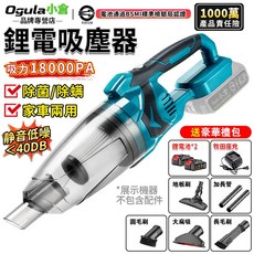 Ogula小倉 鋰電吸塵器 18000PA吸力 家車兩用 靜音低噪, 藍色, 40A000833