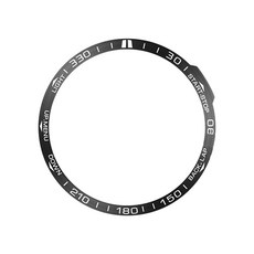 FatHouse Garmin 金屬保護錶圈 防撞耐刮 多色可選, 黑圈白字, 1個