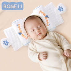 ROSE11 신생아 아기 두상 짱구 베개, 베이지, 1개 베이지, 1개