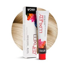 Iyosei 프로페셔널 럭셔리 컬러 #1 제트 블랙 영구 헤어 염료 - 미 색소 침착 케라틴이 함유된 크림 오래 지속되는 가장 어두운 블루 쉐이드 풀 커버리지 [호환], 플래티넘 금발