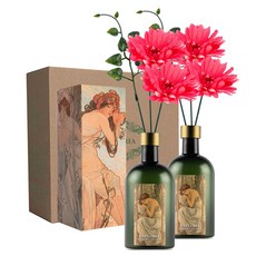 라플로리아 꽃 디퓨저, 2개, 500ml, S6.다시한번힘내요향/B8.거베라-L12/핑크