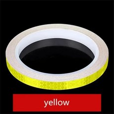 자동차 오토바이 자전거 바디 휠 장식 스티커용 반사 스트라이프 테이프, 1개, 1. Yellow