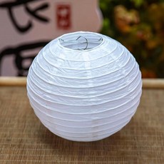 中秋節燈籠 手工作品 DIY 幼稚園塗鴉繪畫燈籠材料包, 1個, 30cm白色燈籠籠一個,白色燈籠（無配件）, 白色, 白色燈籠（無配件）