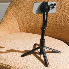 GUXON 磁吸伸縮藍芽自拍桿 可伸縮 自拍棒腳架 手機腳架 三腳架, 1個, 自拍桿 / 簡約黑, 簡約黑