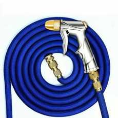 家用澆花 刷車 伸縮水管軟管, 7.5米套裝+水槍【注水前2.5米