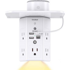 蝦米美日 One Beat 九合一 夜燈多插頭插座 浪湧保護 4 USB 美國原裝現貨, 1個