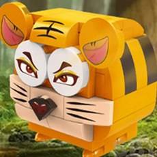 은방울나무 동물블록 타이거 동물블럭